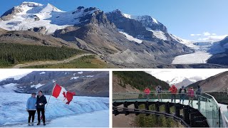 Columbia Icefield Skywalk and Athabasca Glacier [upl. by Kovacs]