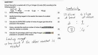 LIMITING REAGENT amp PERCENTAGE YIELD  STOICHIOMETRY  GRADE 11 [upl. by Ahsait]