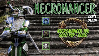 ESO PvP  Necro 1vX build Zergbusting on the worst class [upl. by Epotimet]