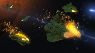 宇宙戰艦大和號加米拉斯艦隊沉沒集錦 Star Blazers Space Battleship Yamato Gamilons Fleet sink compilation [upl. by Aicener293]