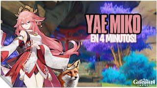 YAE MIKO EN 4 MINUTOS 🦊  Build  Genshin Impact [upl. by Amathist]