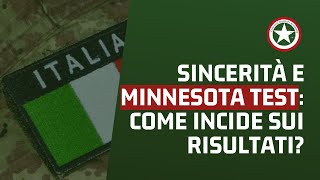 Preparazione Psicoattitudinale Concorsi Forze Armate e di Polizia  Sincerità nel Minnesota Test [upl. by Ettelliw641]