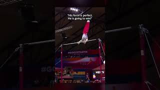 Do you prefer high difficulty or execution🤔 gymnastics highbar edit [upl. by Siryt]