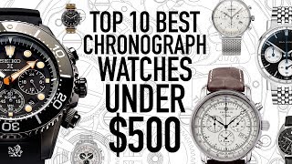 Top 10 Best Value Chronograph Watches Under 500  Seiko Citizen Bulova Dan Henry UNDONE amp More [upl. by Nivrehs]