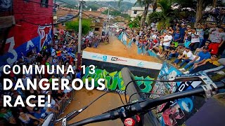 World Record of the longest Urban Downhill Track  Race Run  Medellin Colombia [upl. by Idnil]