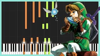 Opening Title Extended  The Legend of Zelda Ocarina of Time Piano Tutorial  Zebeldarebel [upl. by Haines]