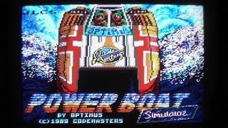 Simulator September 20 Power Boat Simulator C64CPCSpectrumSTAmiga [upl. by Eiramanit]