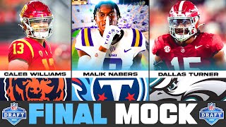 2024 NFL Mock Draft with Trades [upl. by Ahteral]