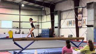 2nd place level 3 Beam routine 9025  Raisin Fest 2023 [upl. by Verlee]