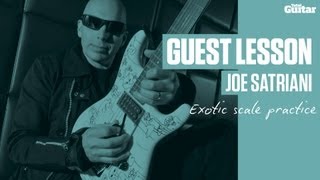 Joe Satriani Guest Lesson  Exotic scale practice TG235 [upl. by Arvy]