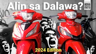 Honda Wave Rsx VS Suzuki Smash 115 fi Comparison Video 2024 Philippine Review [upl. by Savanna]