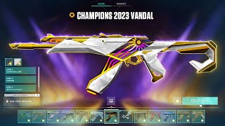 CHAMPIONS 2023 FULLY UPGRADED BUNDLE VALORANT [upl. by Ardnic349]