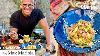 Pasta TAGLIATELLE con CARCIOFI e GAMBERI 💞 Ricetta CENA ROMANTICA di SAN VALENTINOChef Max Mariola [upl. by Atinehs745]