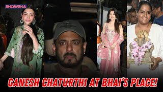 Salman Khan Joins Arpita Khan Arbaaz Khan Sangeeta Bijlani For Ganesh Visarjan Dances  WATCH [upl. by Parks721]