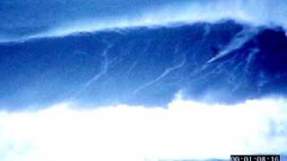 MAVERICKS BIGGEST WAVES  MAVS GOES OFF  1192001  LAIRD HAMILTON HUGE SURF [upl. by Eihpos]