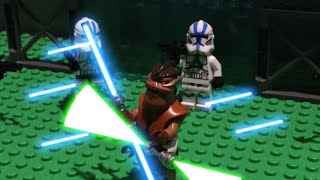 LEGO Star Wars Pong Krell vs clone troopersstop motion movie [upl. by Lirbij]