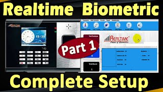 Realtime Biometric T52 Setup Part1  Realtime Attendance Tracker v117  Biometric Setup  T52 [upl. by Rastus]