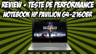 Review Notebook HP Pavilion G42160BR  Teste de Performance BF3 [upl. by Starling]