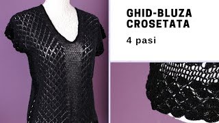 Ghid  Bluza crosetata regina serii [upl. by Lotty]