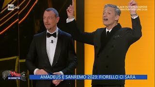 Sanremo 2023 Fiorello ci sarà  La vita in diretta  Puntata del 06022023 [upl. by Ankney]