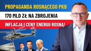 Czy Polska GOSPODARKA Rośnie PKB 32 Wydamy AŻ 14 BUDŻETU na ZBROJENIA Inflacja ROŚNIE [upl. by Airdnaed]