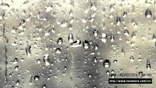 HD Window Raindrops Royalty Free Stock Video Clip [upl. by Ratcliffe]