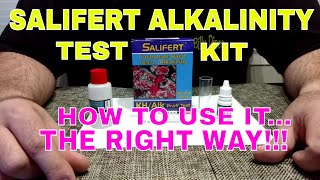 Salifert Alkalinity Test Kit  How To Use It  The Right Way [upl. by Rehtse]