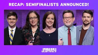 Quarterfinals Recap Semifinalists Announced  2021 Tournament of Champions  JEOPARDY [upl. by Amlus]