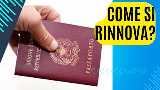 Come rinnovare il passaporto  Appuntamento online passaporteitaliano [upl. by Ellerad]