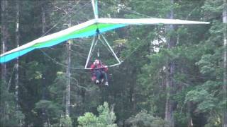 Leanne at Eagle Hang Gliding Tahune Forest Tasmania [upl. by Calvina567]