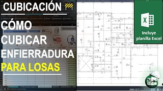 🚧CUBICACIÓN de enfierradura para LOSAS [upl. by Juster]