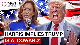 Harris implies Trump is a ‘coward’ slams leaders for ‘beating down’ others [upl. by Anirbus]