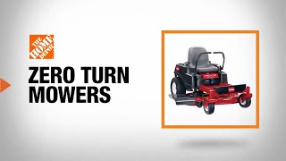 Best Zero Turn Mower for Your Yard  The Home Depot [upl. by Navi]