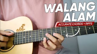 Hev Abi quotWalang Alamquot  EASY Accurate Chords [upl. by Refotsirk751]