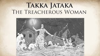 The Treacherous Woman  Takka Jataka  Animated Buddhist Stories [upl. by Namra]