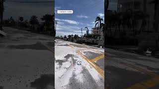 First images of Siesta Key official landfall location of hurricanemilton [upl. by Berkly]