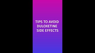 Duloxetine Cymbalta side effects TIPS to AVOID side effects [upl. by Cuttie591]