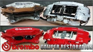 25 Year Old Brembo Brake Caliper Restoration  Rebuild [upl. by Eeimaj]