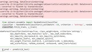 088 Random Forest classifier in Python [upl. by Dwane]