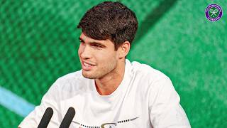 The emotions of winning Wimbledon  Carlos Alcaraz  PostFinal Press Conference  Wimbledon 2024 [upl. by Repotsirhc]