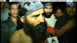 Baba Ramdev freed by police noncommittal on ending fast [upl. by Haikezeh]