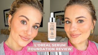 LOREAL TRUE MATCH SERUM FOUNDATION REVIEW [upl. by Dart]