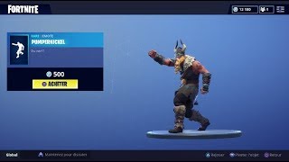 FORTNITE  Boutique du 8 août New Dance quotPUMPERNICKELquot  Skins quotLAPINETTE BAGARREUSEquot [upl. by Treblah]