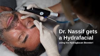 Dr Paul Nassif Gets a Hydrafacial Using His Signature NassifMD® Hydraglucan™ Booster [upl. by Monroy]