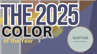 COLOR OF THE YEAR 2025  Revealed Quietude FutureDusk paints homerenovations interiordesign [upl. by Tadio]