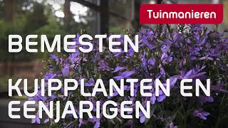 Terrasplanten bemesten hoe je kuipplanten en éénjarigen voeden  Lente  Tuinmanieren [upl. by Eba]