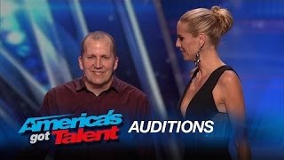 Derek Hughes  Comedic Magician Pulls a Card Out of His Butt  Americas Got Talent 2015 [upl. by Arondel287]