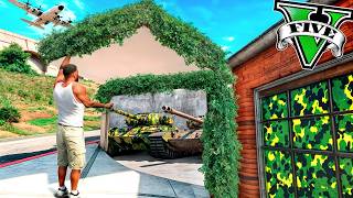 LA CASA de FRANKLIN es UN GARAJE MILITAR en GTA 5 [upl. by Ayerf650]