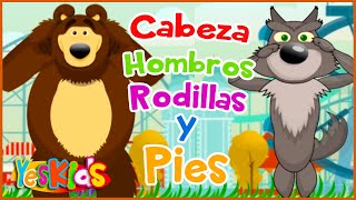 Cabeza Hombros Rodillas y Pies  Canciones Infantiles  YesKids [upl. by Euqinna]