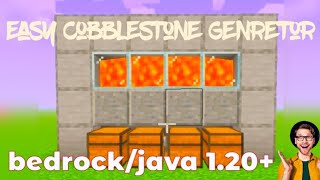 How to Easily Make a Cobblestone Generator in Minecraft 120 viral minecraft trendingstone farm [upl. by Levins]